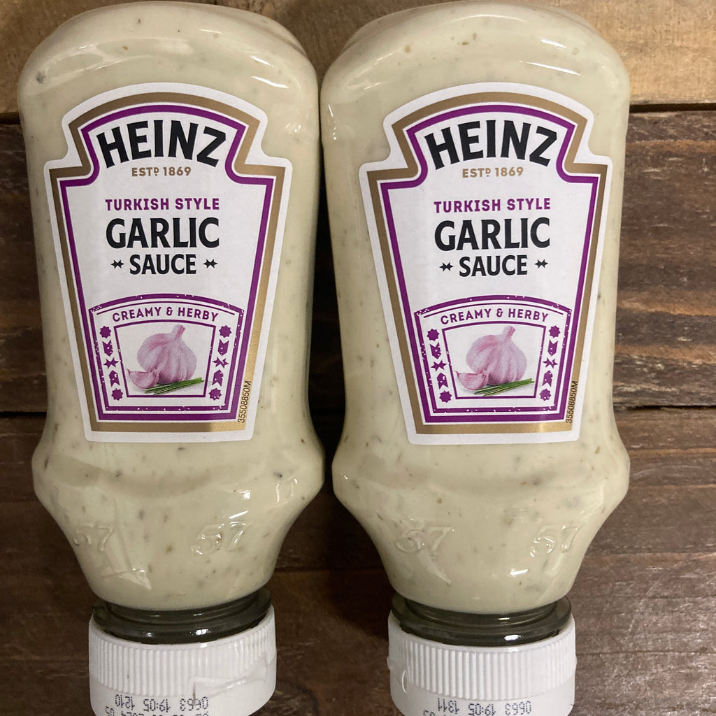 2x Heinz Turkish Style Garlic Sauce Bottles (2x230g) & Low Price Foods Ltd