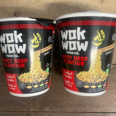 Wok Wow Food Co. Spicy Beef Instant Noodles