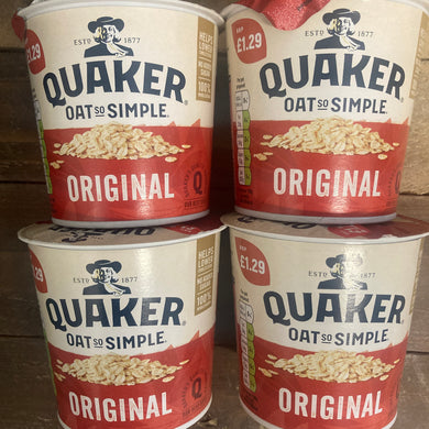 Quaker Oat So Simple Original Pots