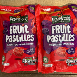 Rowntree's Fruit Pastilles Strawberry & Blackcurrant 