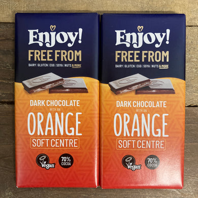 Enjoy Dark Chocolate Orange Filled Bar