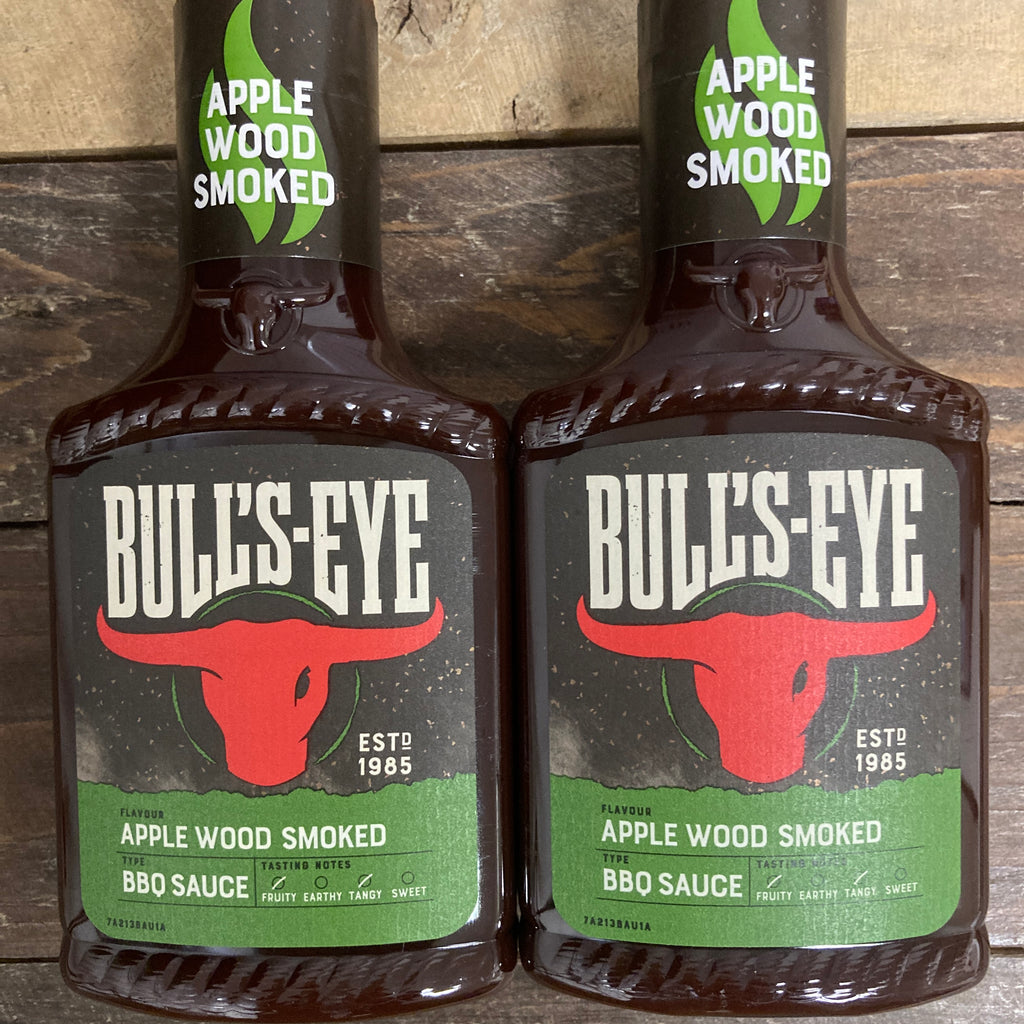 2x Bull'sEye Apple Wood Smoked BBQ Sauce (2x300ml) & Low Price Foods Ltd