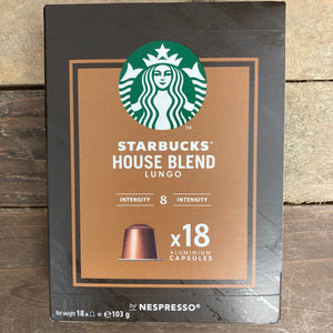Starbucks House Blend Lungo Coffee Nespresso Pods