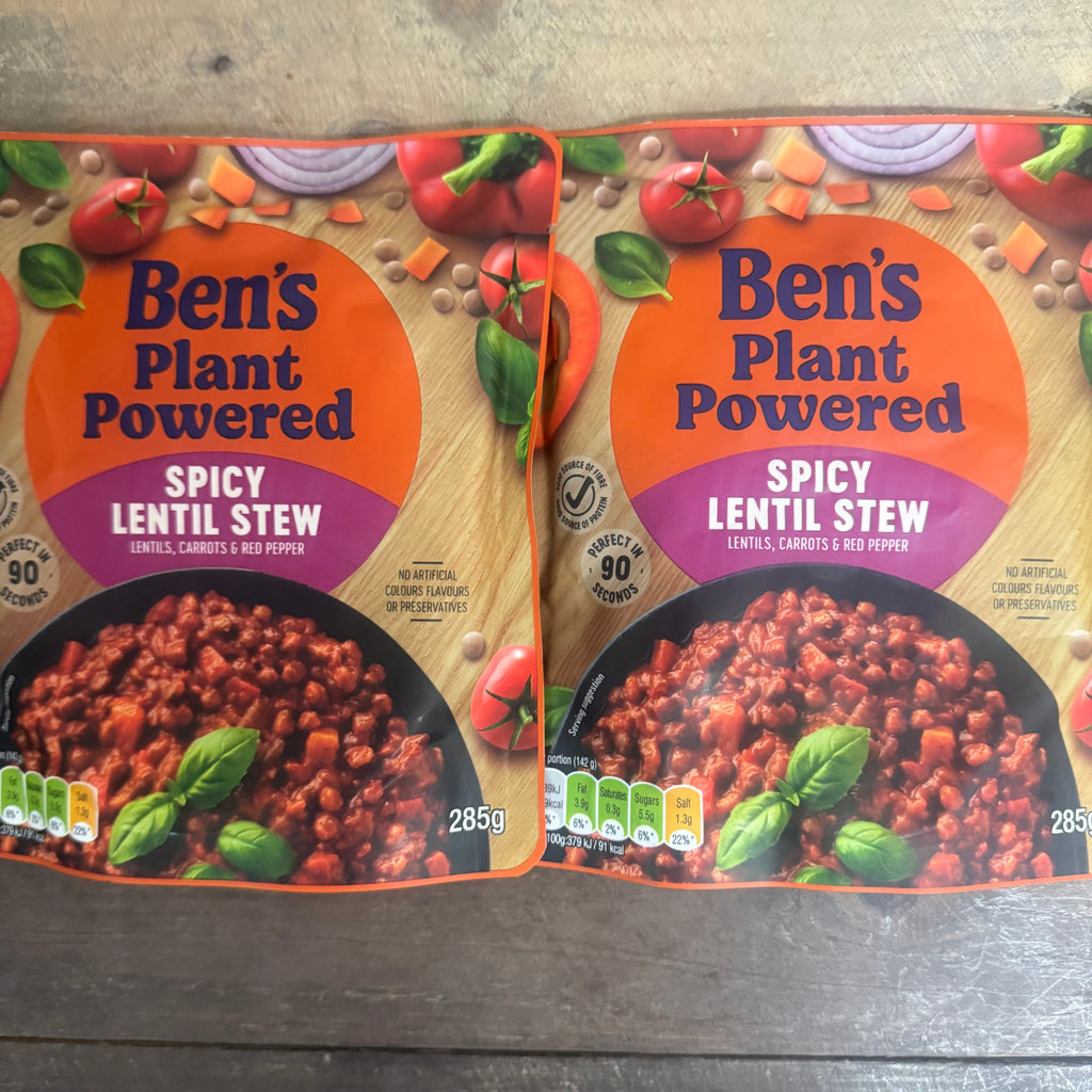 2x Ben's Plant Powered Spicy Lentil Stew Bags (2x285g)