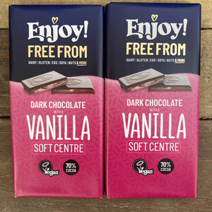 Enjoy Vanilla Filled Dark Chocolate Bars