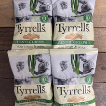6x Tyrrell's Lentil Crisps Sour Cream & Onion Bags (6x24g)