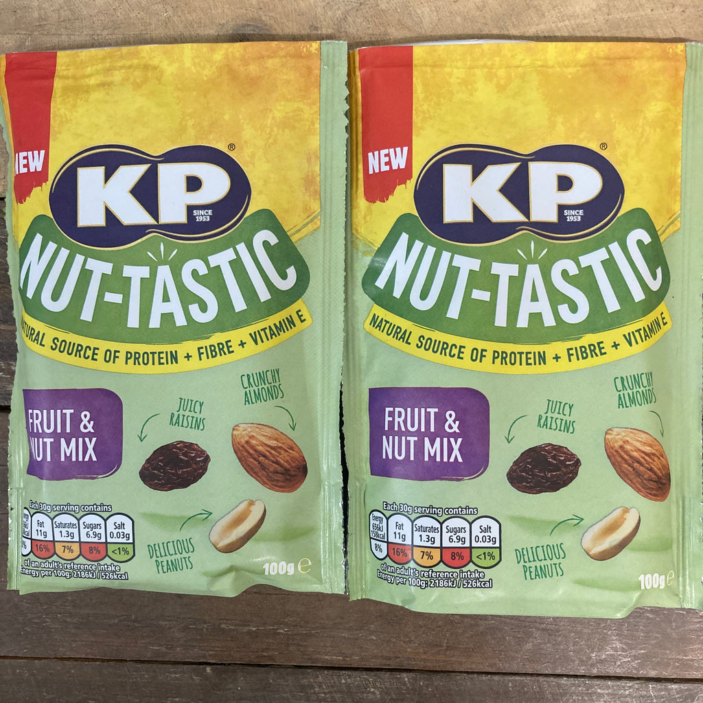 2x KP NutTastic Fruit & Nut Mix Bags (2x100g) & Low Price Foods Ltd