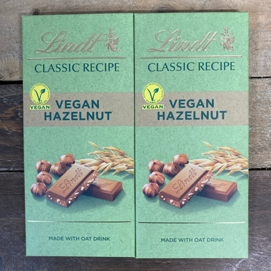 Lindt Classic Recipe Vegan Hazelnut Chocolate Bars