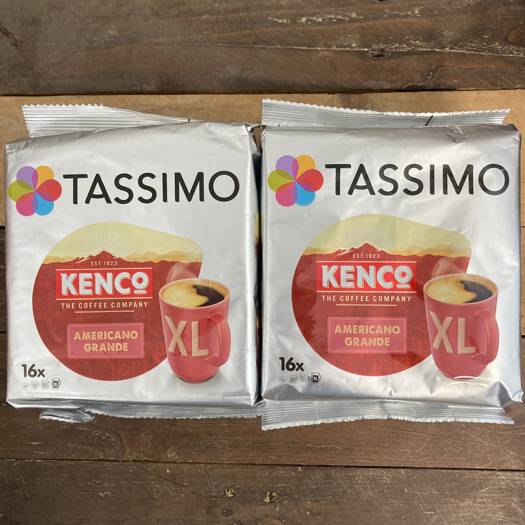 32x Tassimo Kenco Americano Grande Pods 2 Packs of 16 Low Price Foods Ltd