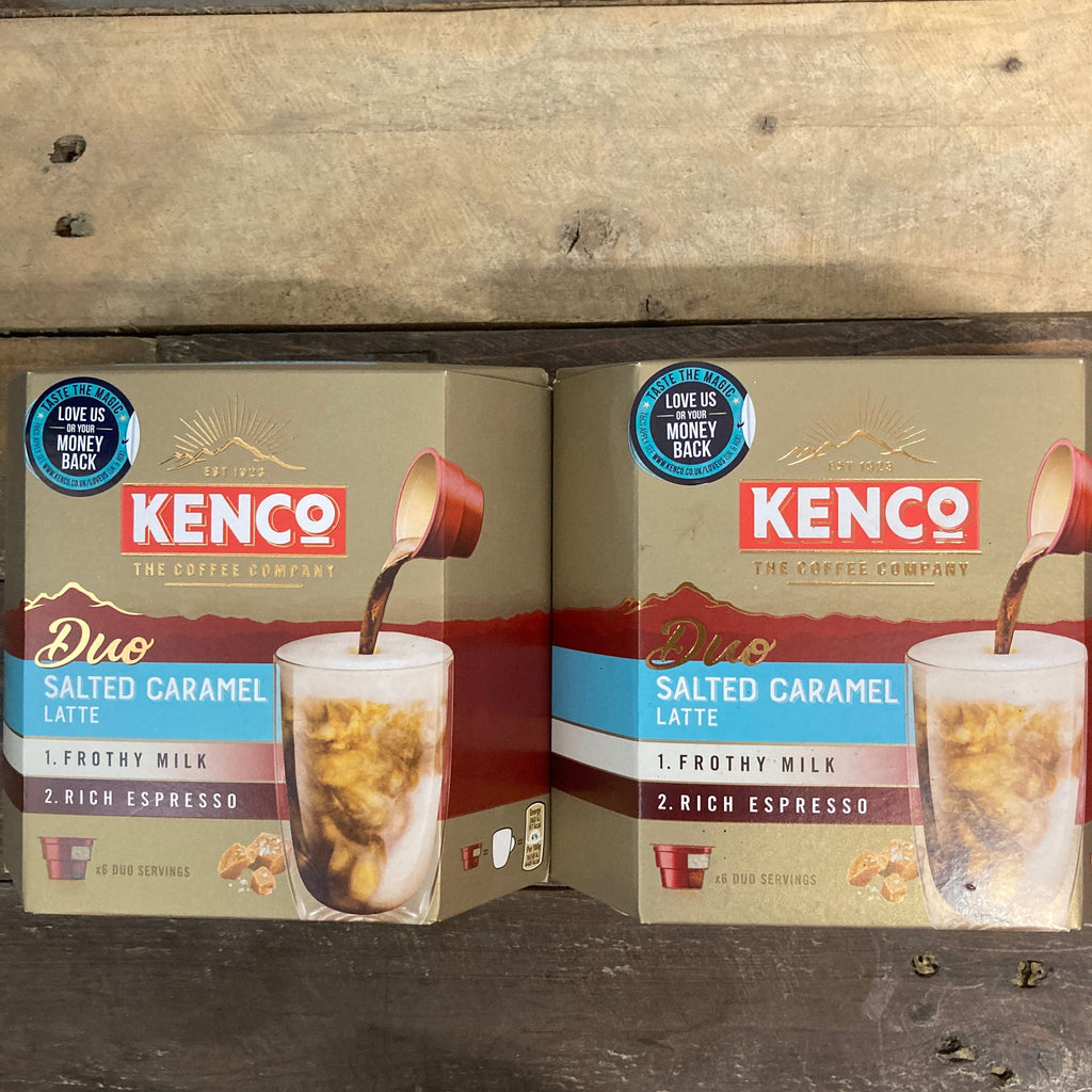 12x Kenco Duo Salted Caramel Instant Coffees (2x Packs of 6) & Low