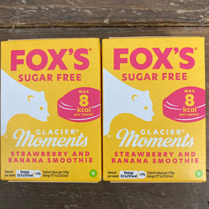 Fox's Sugar Free Strawberry and Banana Smoothie Glacier Moments