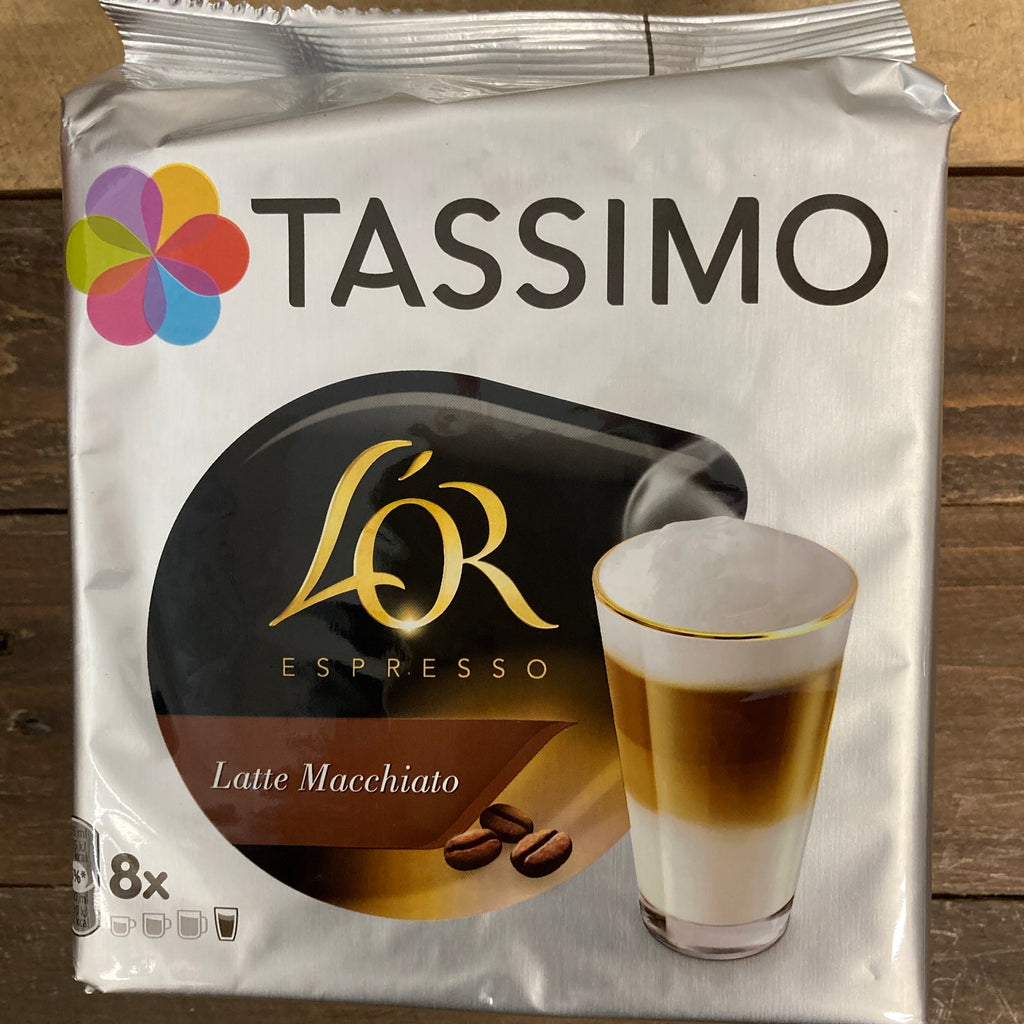 16x Tassimo L'OR Latte Macchiato Coffee Pods (2 Packs of 8) Low