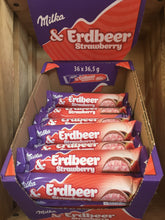 36x Milka and Strawberry Chocolate Bars (36x36.5g)