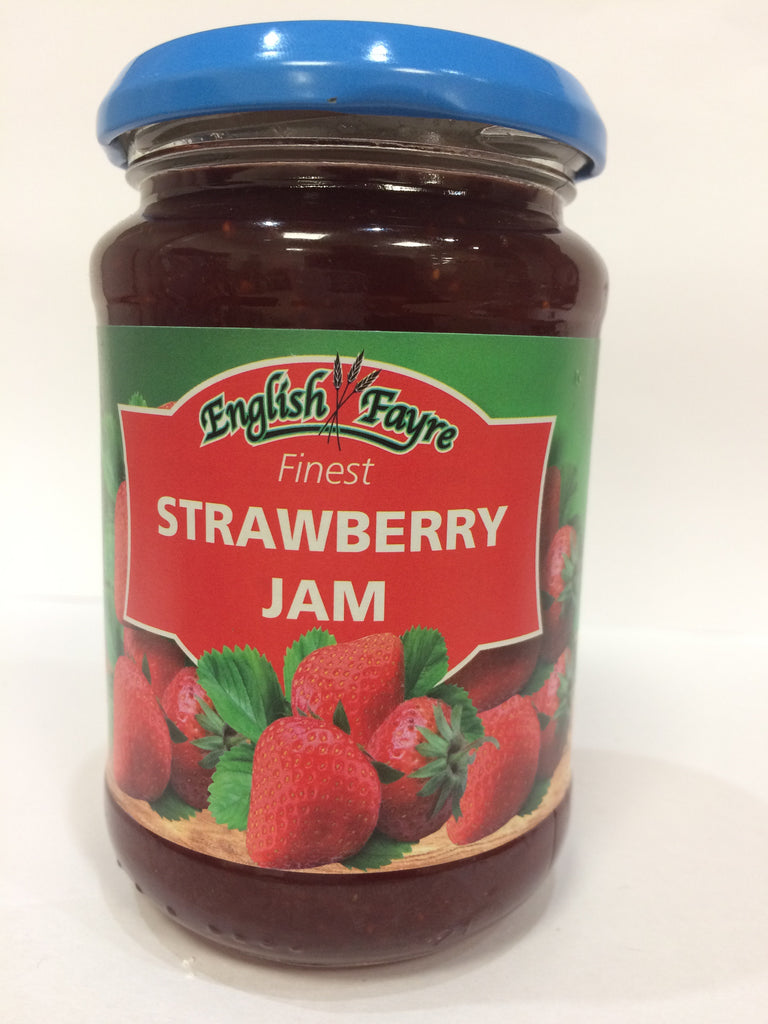 English Fayre Finest Strawberry Jam 340g Jar & Low Price Foods Ltd