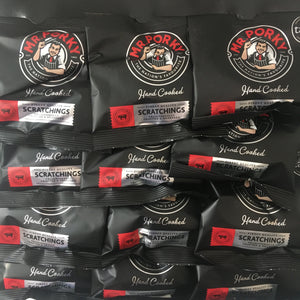 12x Mr. Porky Hand Cooked Scratchings Bags (12x30g)