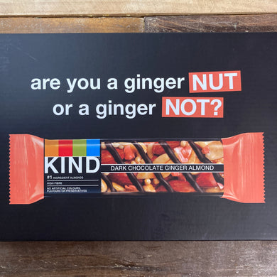 12x KIND Dark Chocolate Ginger Almond Bars (2 Packs of 6x40g)