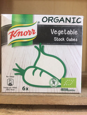 Knorr Organic Vegetable Stock Cubes 6x11g