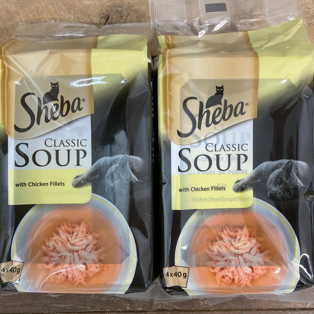 Sheba Classics Cat Food Soup Pouches Chicken Fillet 4x40g - Tesco