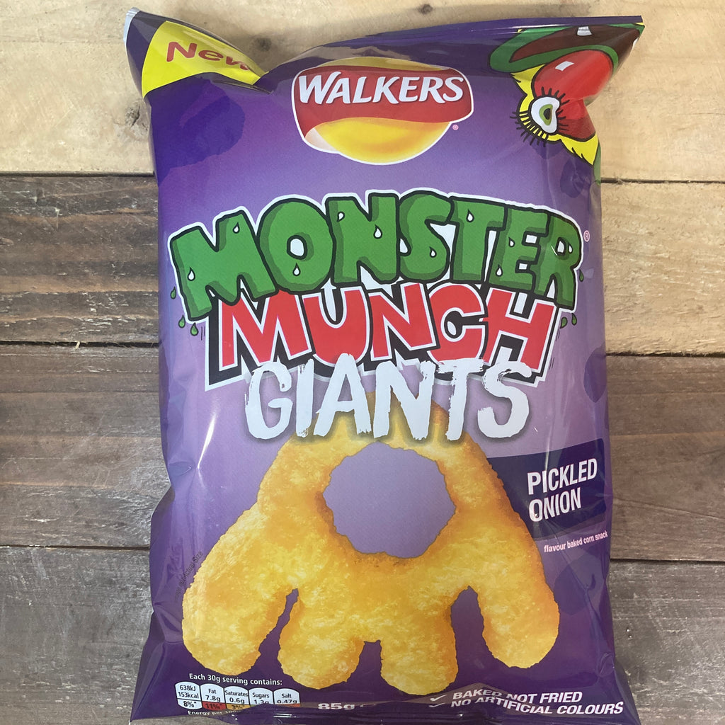 4x Monster Munch Giants Pickled Onion Sharing Bags (4x85g) & Low Price