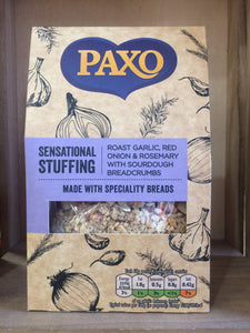 Paxo Sensational Stuffing with Roast Garlic, Rosemary, Red Onion & Sour Dough 110g