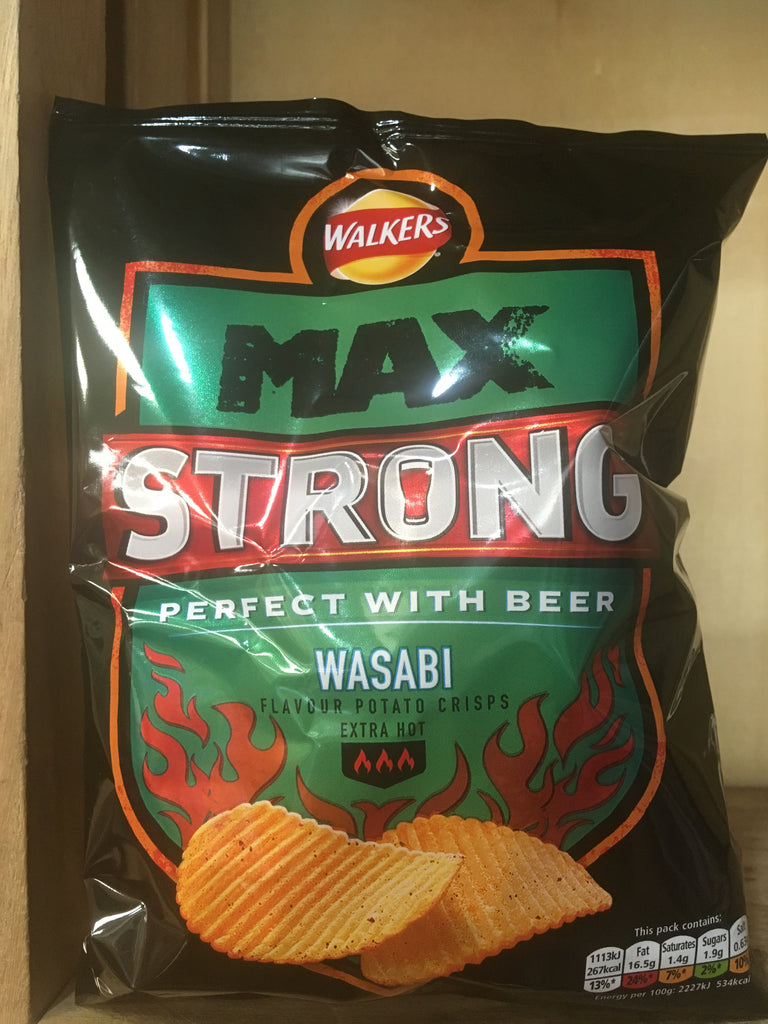 Walkers Max Strong Wasabi Crisps 50g & Low Price Foods Ltd