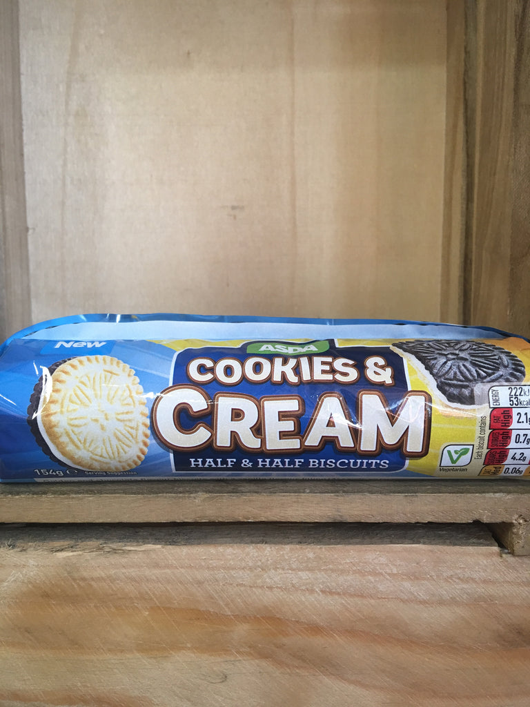 4x Packets of ASDA Cookies & Cream Biscuits (4x154g) & Low Price Foods Ltd