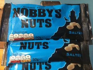 3x Nobby's Nuts Classic Salted Peanuts Bags (3x50g)