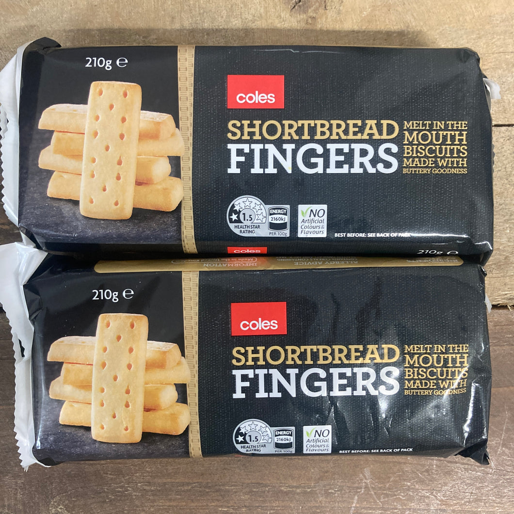 Coles Shortbread Fingers