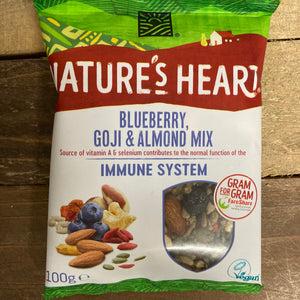 3x Nature's Heart Blueberry, Goji & Almond Mix Bags (3x100g)