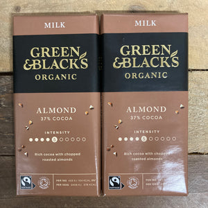 Green & Black's Organic Milk Almond Chocolate Bars