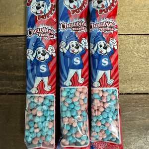 12x Slush Puppie Strawberry & Blue Raspberry Chewbies Teeniez Sweets Packs (12x55g)