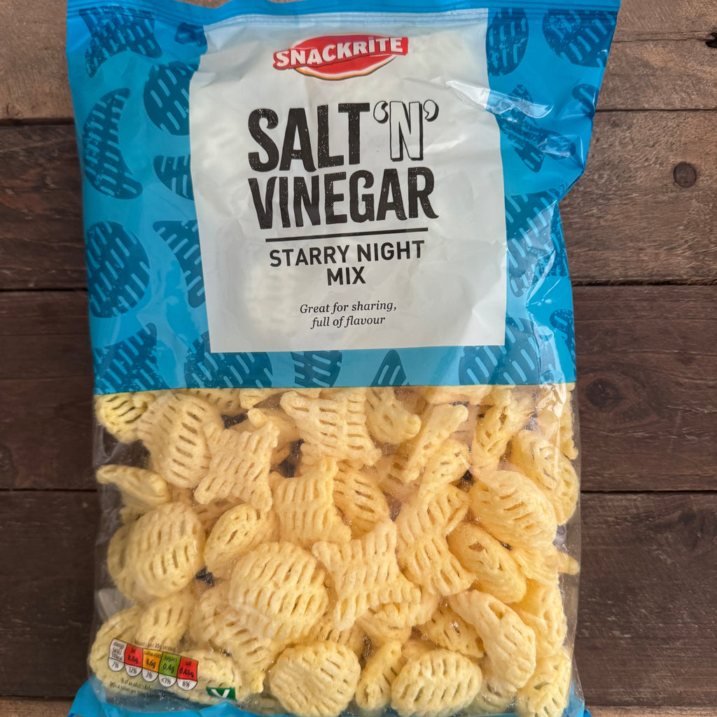 3x Snackrite Salt & Vinegar Starry Night Mix Potato Snacks Share Bags ...