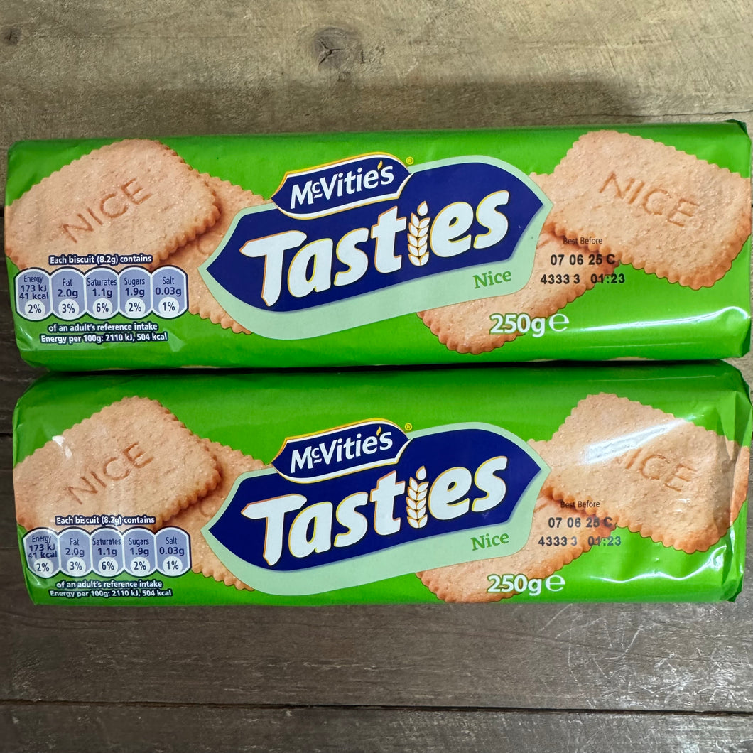 2x McVitie's Tasties Nice Biscuits Packs (2x250g)