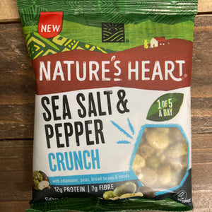 6x Nature's Heart Sea Salt & Pepper Crunch Bags (6x50g)