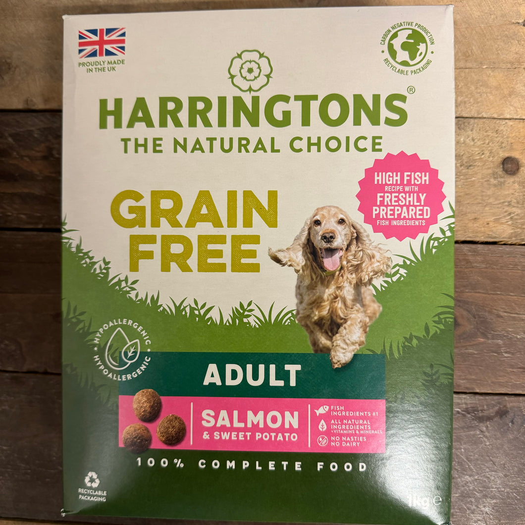 Harringtons grain free dry dog food best sale