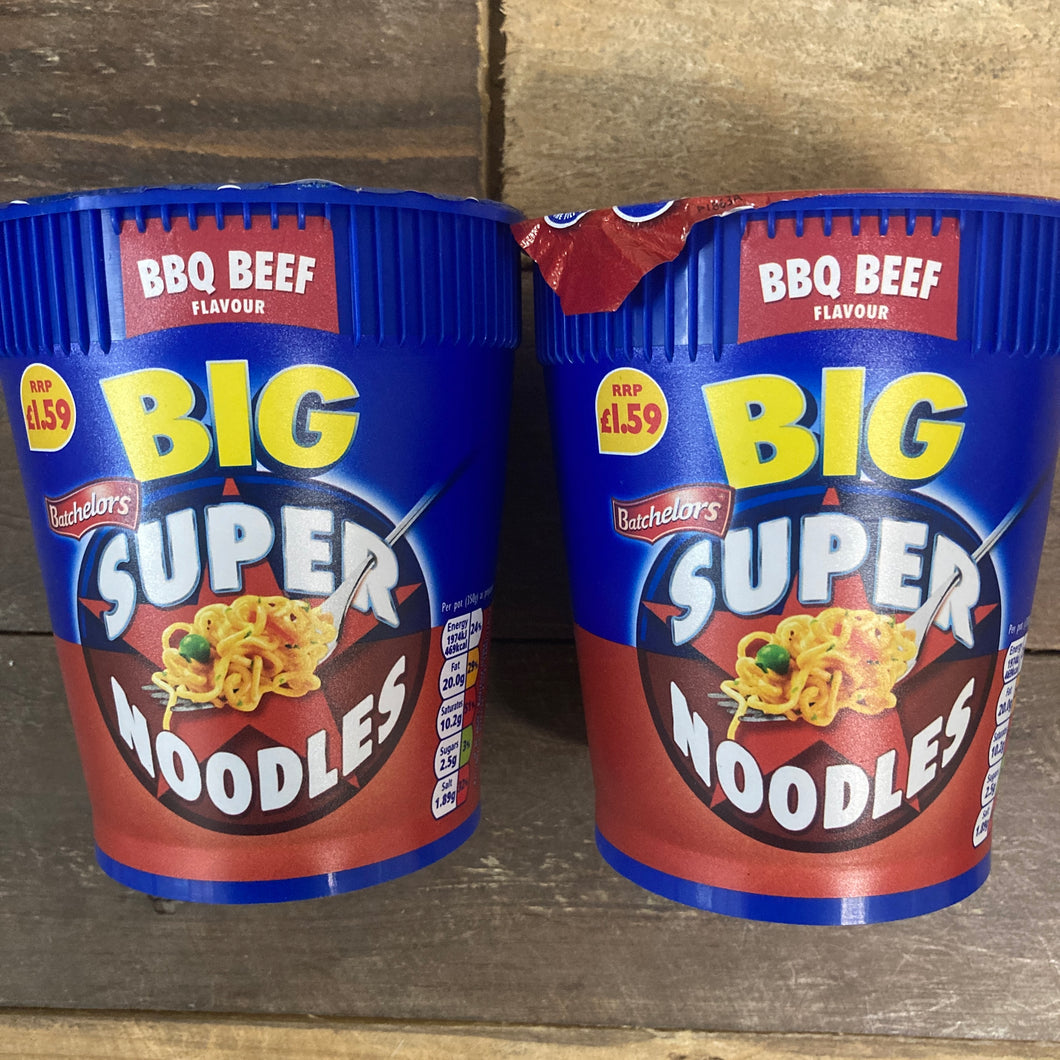 Batchelors Big Super Noodles Bbq Beef Flavoured