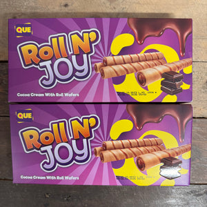 Que Roll N' Joy Cocoa Cream Wafer Rolls