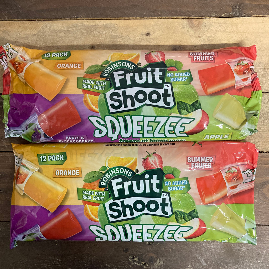 24x Robinsons Fruit Shoot Squeezee Freeze at Home Pops (2 Packs of 12x ...