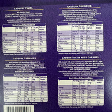 6x Cadbury Favourites Selection Chocolate Bars (1 Box of 170g)