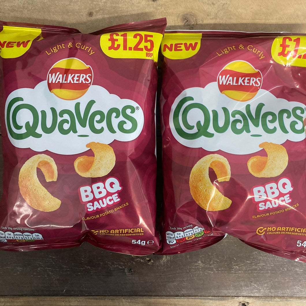 Walkers Quavers BBQ Sauce Crisps