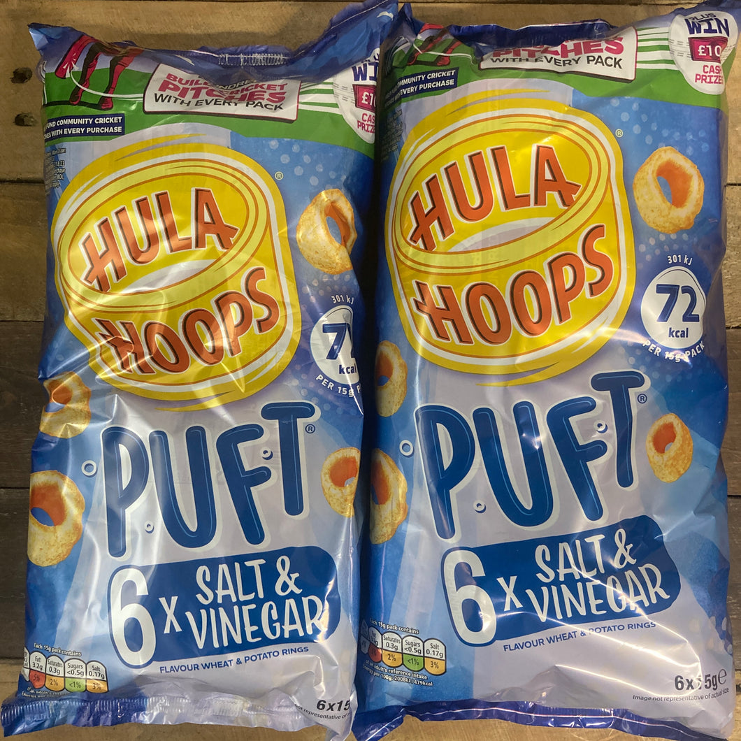 Hula Hoops Puft Salt & Vinegar Crisps
