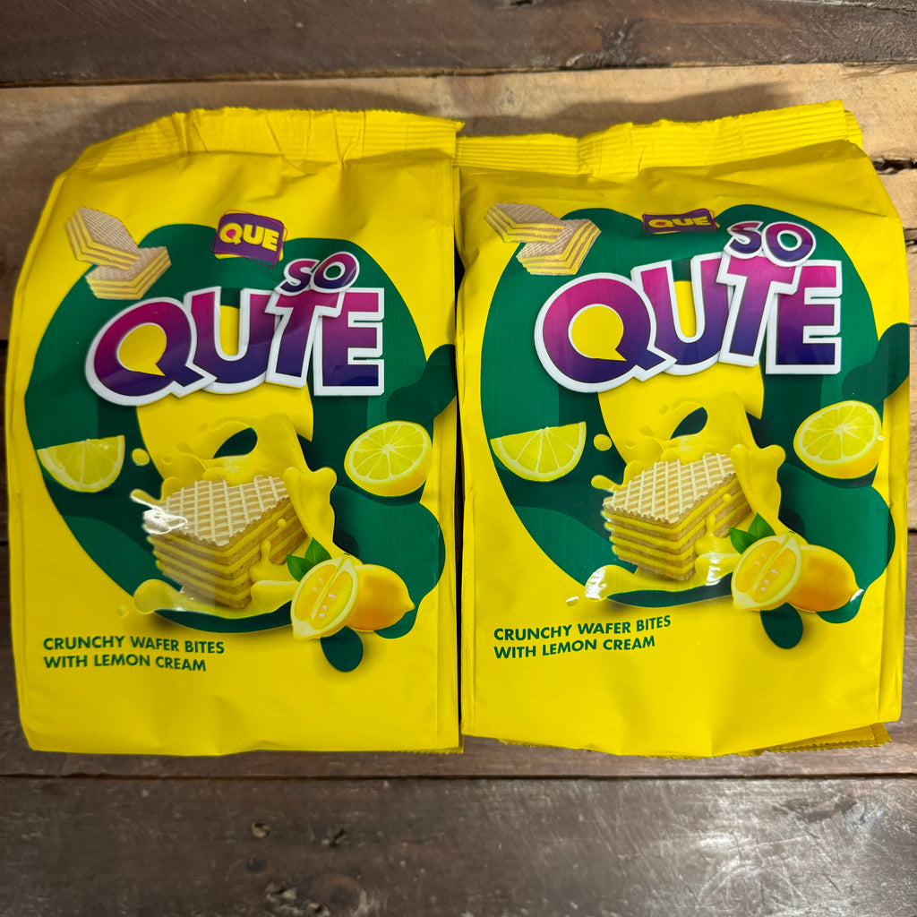 2x Que So Qute Lemon Wafer Bites Packs (2x200g) & Low Price Foods Ltd