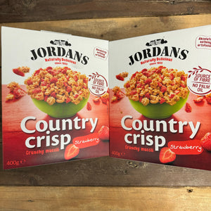 2x Jordans Country Crisp Strawberry Crunchy Muesli Packs (2x400g)