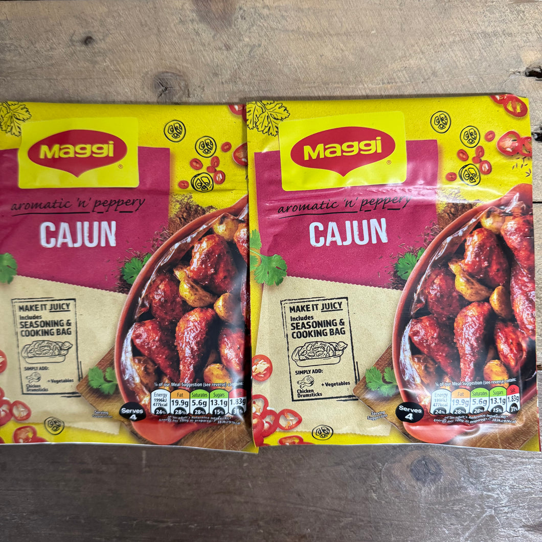 3x Maggi So Juicy Cajun Recipe Mixes (3x38g)