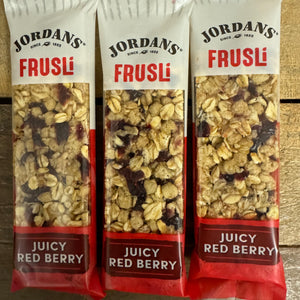 12x Jordans Frusli Juicy Red Berry Chewy Cereal Bars (2 Packs of 6x30g)