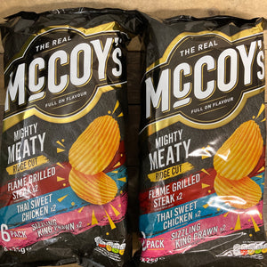 McCoy's Ridge Cut Mighty Meaty Crisps