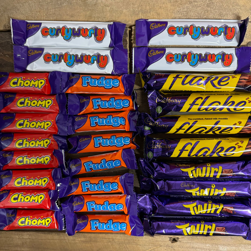 28x Cadbury Milk Variety Treat Size Chocolate Bars (2 Packs of 14 Bars ...