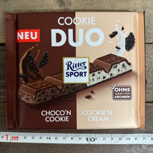 2x Ritter Sport Duo Cookie Chocolate Bars (2x218g)