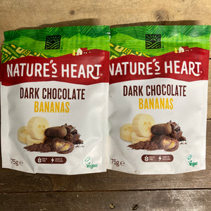 Nature's Heart Dark Chocolate Bananas