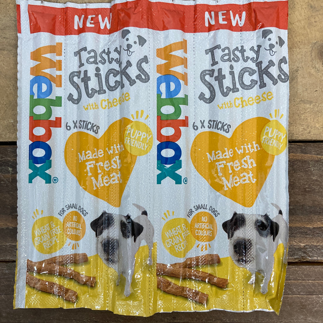 Webbox Tasty Sticks with Cheese Small Dog Treats